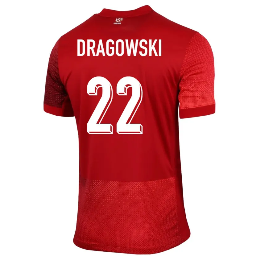 Danxen Kid Poland Bartlomiej Dragowski #22 Red Away Jersey 24-26 T-Shirt