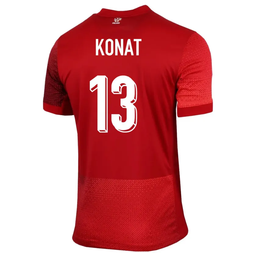 Danxen Kid Poland Katarzyna Konat #13 Red Away Jersey 24-26 T-Shirt