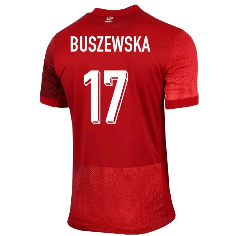 Danxen Kid Poland Zofia Buszewska #17 Red Away Jersey 24-26 T-Shirt