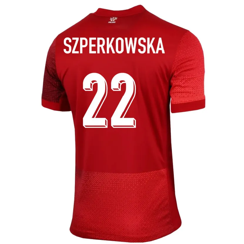 Danxen Kid Poland Oliwia Szperkowska #22 Red Away Jersey 24-26 T-Shirt