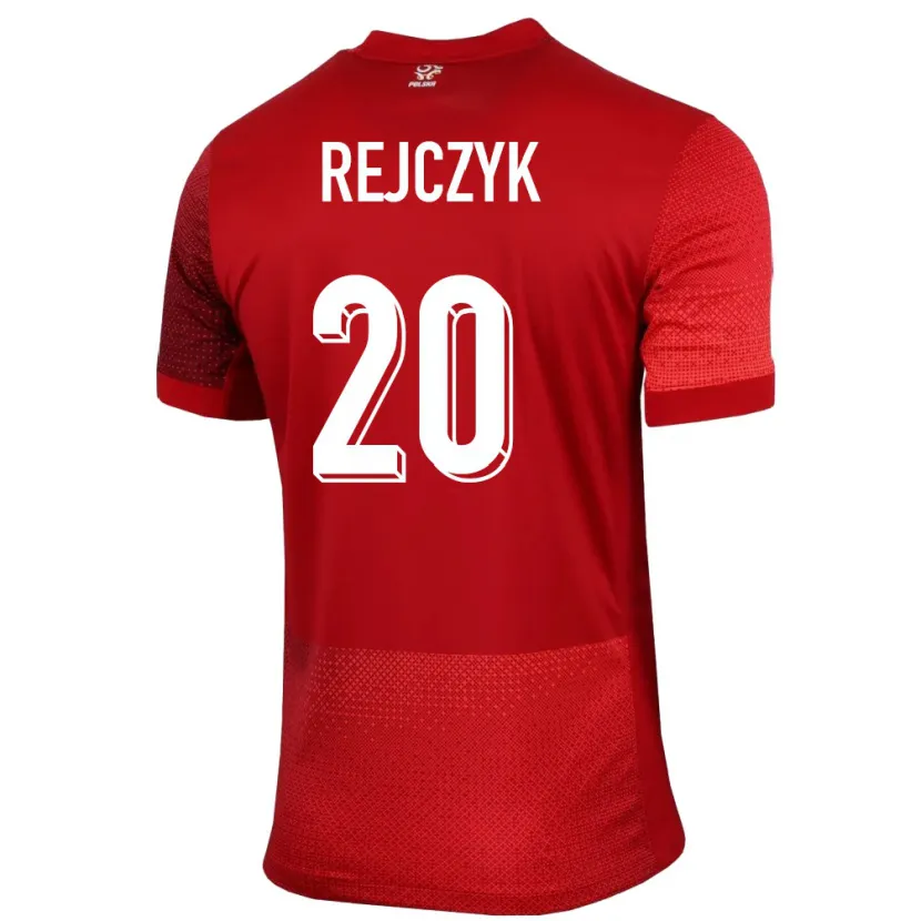 Danxen Kid Poland Filip Rejczyk #20 Red Away Jersey 24-26 T-Shirt