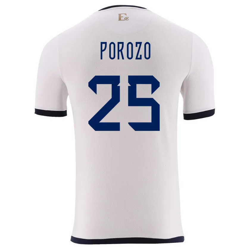 Danxen Kid Ecuador Jackson Porozo #25 White Away Jersey 24-26 T-Shirt