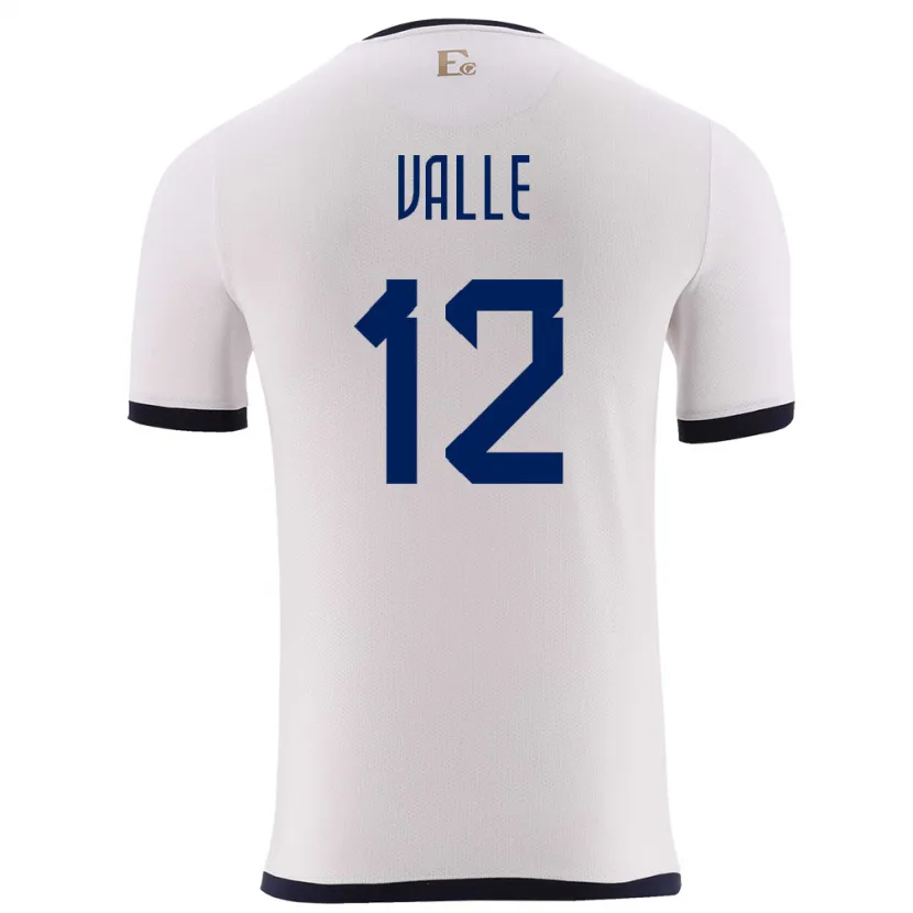 Danxen Kid Ecuador Gonzalo Valle #12 White Away Jersey 24-26 T-Shirt