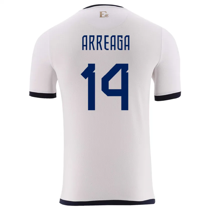 Danxen Kid Ecuador Xavier Arreaga #14 White Away Jersey 24-26 T-Shirt