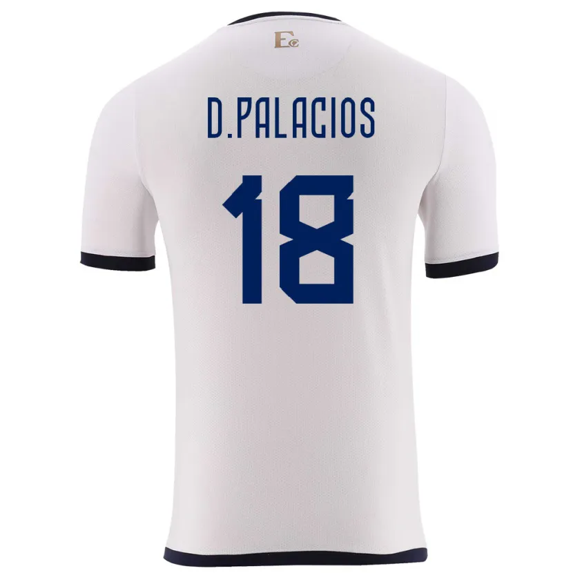 Danxen Kid Ecuador Diego Palacios #18 White Away Jersey 24-26 T-Shirt