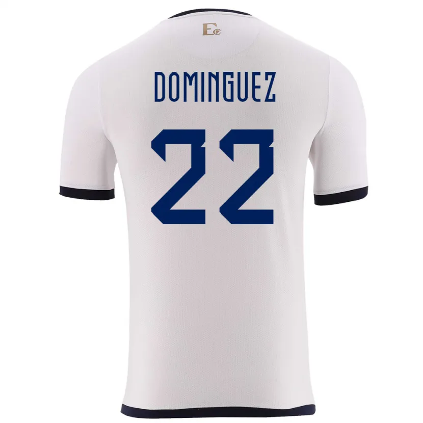 Danxen Kid Ecuador Alexander Dominguez #22 White Away Jersey 24-26 T-Shirt