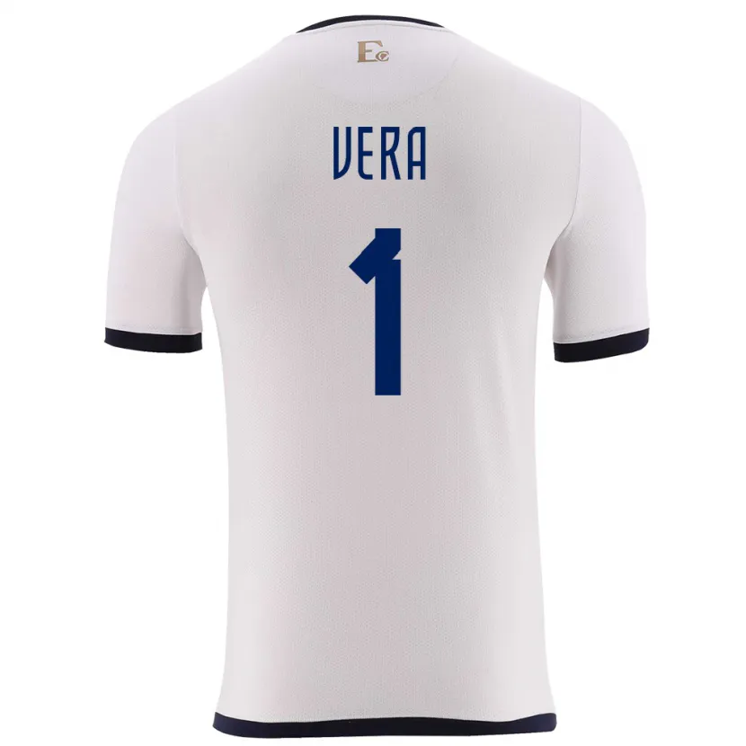 Danxen Kid Ecuador Andrea Vera #1 White Away Jersey 24-26 T-Shirt