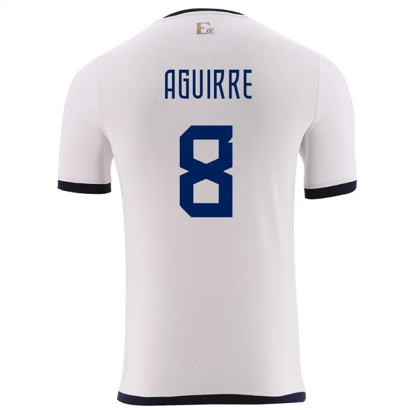 Danxen Kid Ecuador Marthina Aguirre #8 White Away Jersey 24-26 T-Shirt