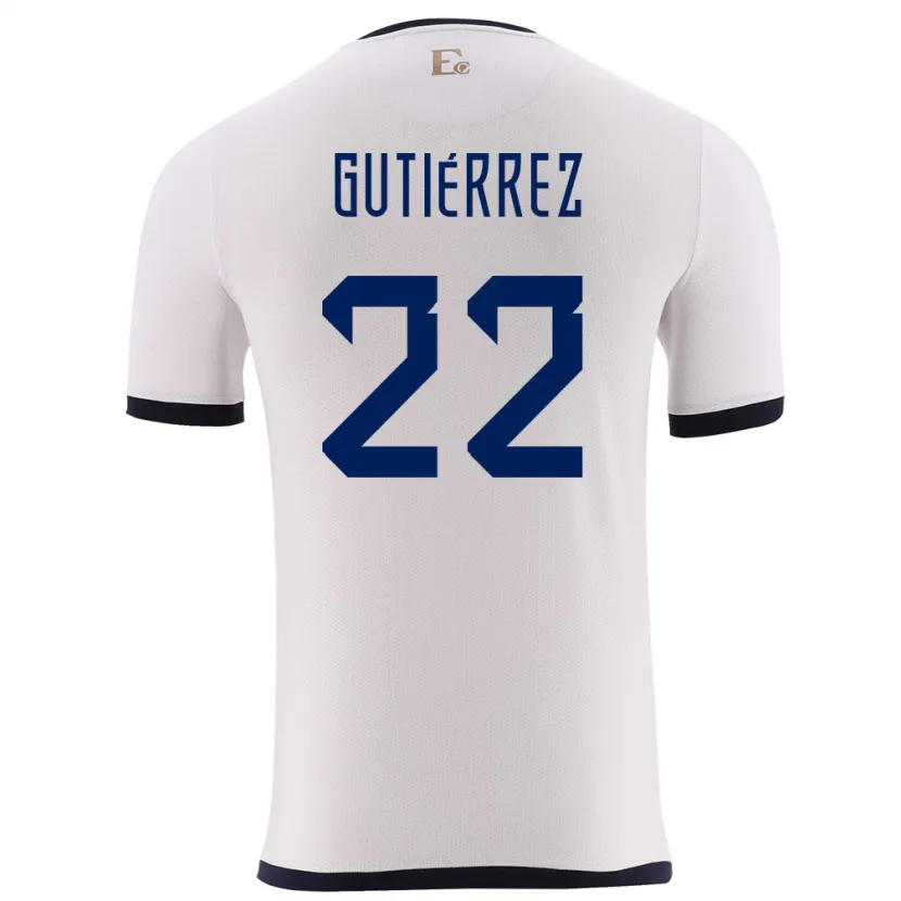 Danxen Kid Ecuador Melanie Gutierrez #22 White Away Jersey 24-26 T-Shirt