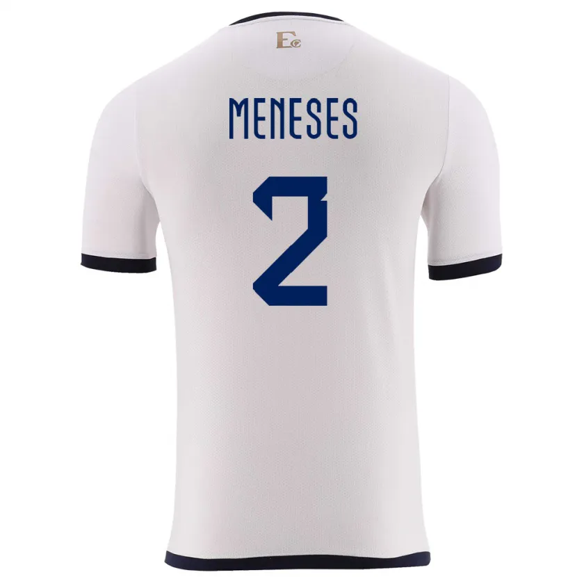 Danxen Kid Ecuador Randy Meneses #2 White Away Jersey 24-26 T-Shirt