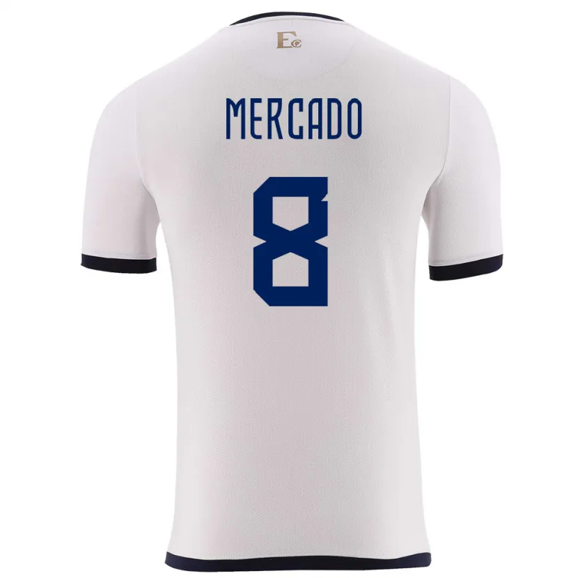 Danxen Kid Ecuador Patrik Mercado #8 White Away Jersey 24-26 T-Shirt