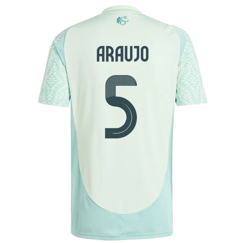 Danxen Kid Mexico Julian Araujo #5 Linen Green Away Jersey 24-26 T-Shirt