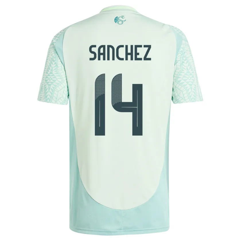 Danxen Kid Mexico Erick Sanchez #14 Linen Green Away Jersey 24-26 T-Shirt