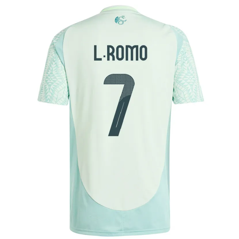 Danxen Kid Mexico Luis Romo #7 Linen Green Away Jersey 24-26 T-Shirt