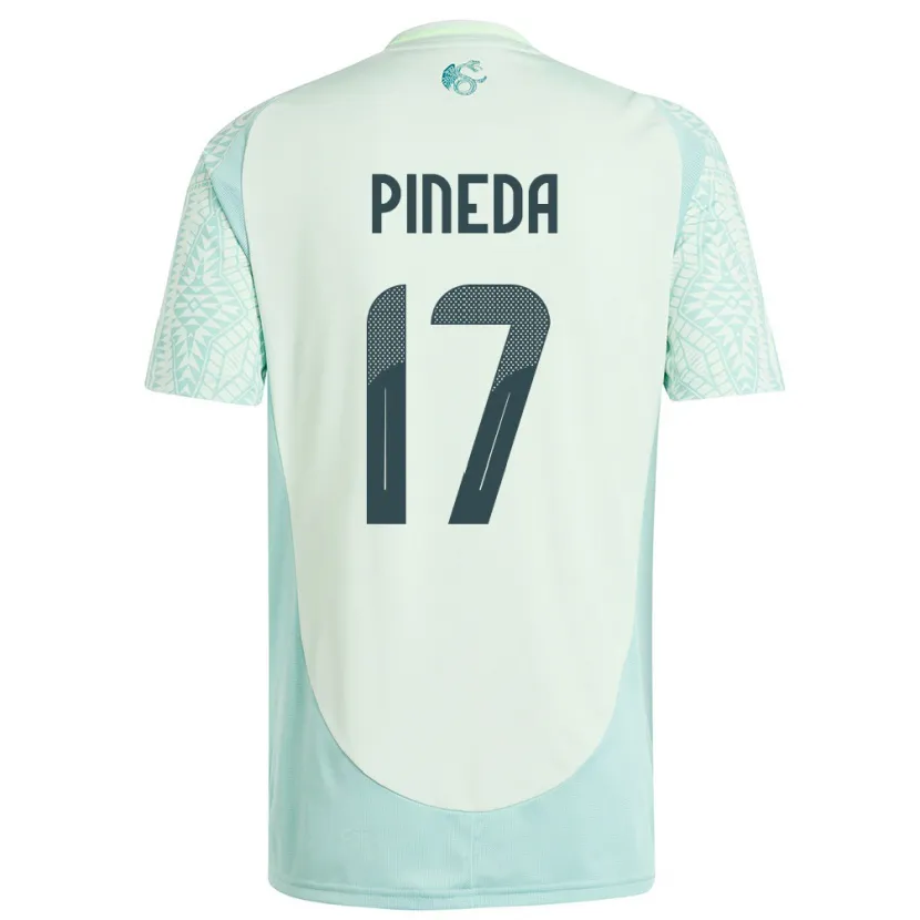 Danxen Kid Mexico Orbelin Pineda #17 Linen Green Away Jersey 24-26 T-Shirt