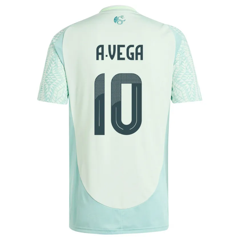 Danxen Kid Mexico Alexis Vega #10 Linen Green Away Jersey 24-26 T-Shirt