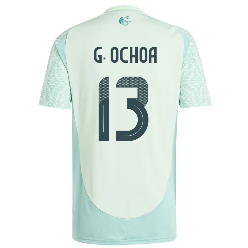 Danxen Kid Mexico Guillermo Ochoa #13 Linen Green Away Jersey 24-26 T-Shirt