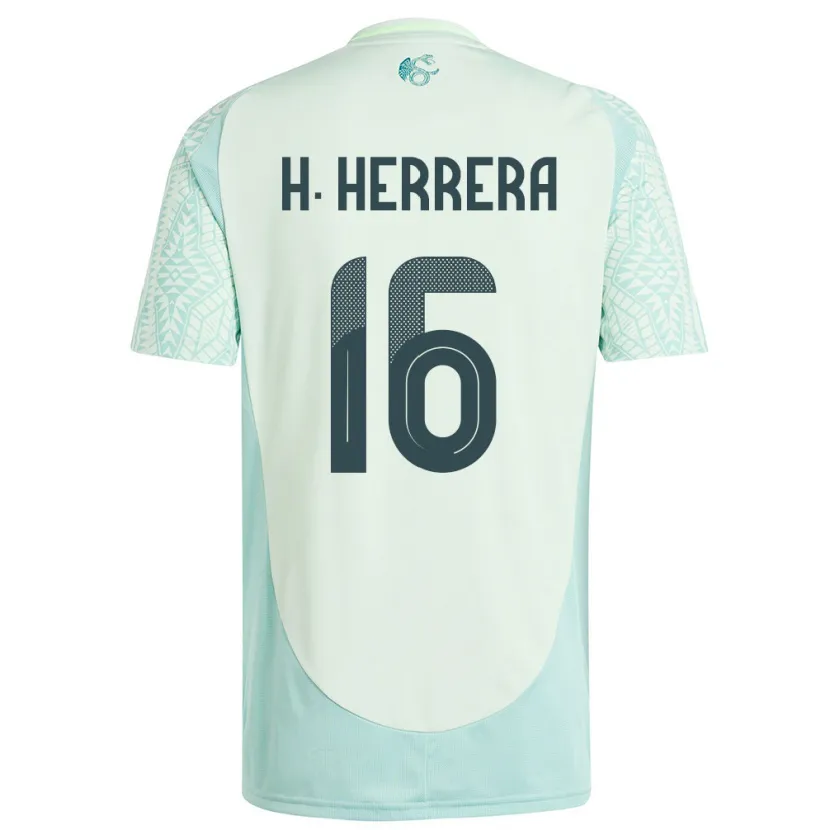 Danxen Kid Mexico Hector Herrera #16 Linen Green Away Jersey 24-26 T-Shirt