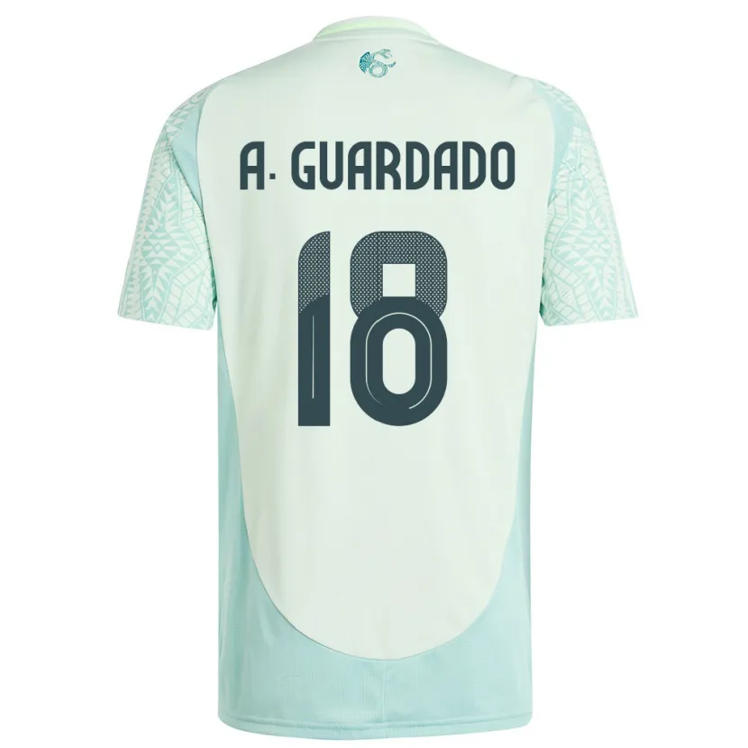 Danxen Kid Mexico Andres Guardado #18 Linen Green Away Jersey 24-26 T-Shirt