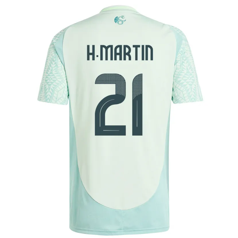 Danxen Kid Mexico Henry Martin #21 Linen Green Away Jersey 24-26 T-Shirt