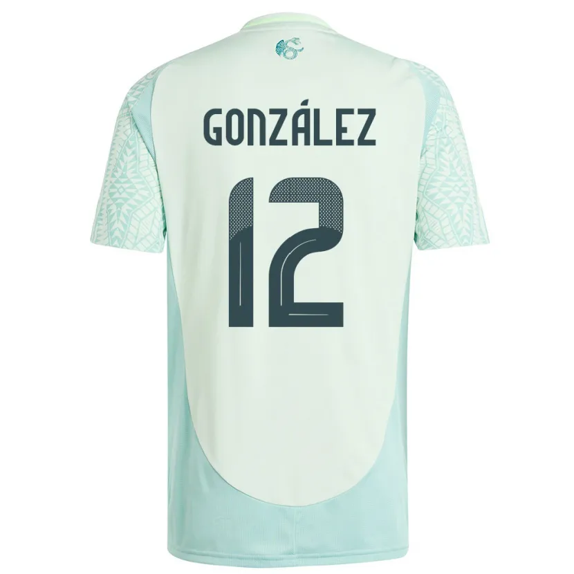 Danxen Kid Mexico Itzel Gonzalez #12 Linen Green Away Jersey 24-26 T-Shirt