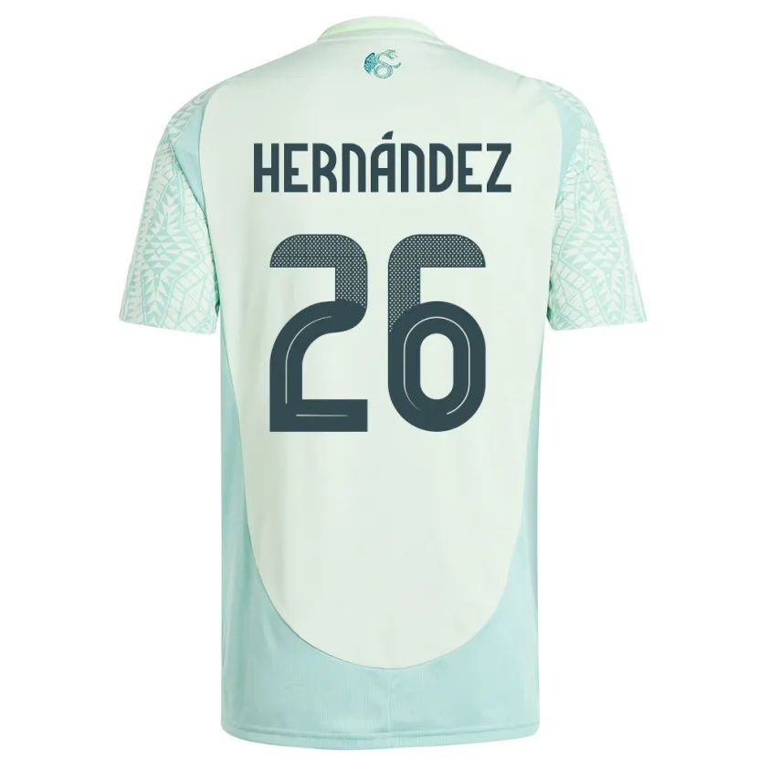 Danxen Kid Mexico Nicolette Hernandez #26 Linen Green Away Jersey 24-26 T-Shirt