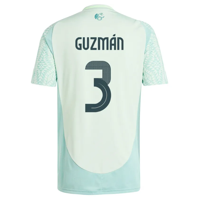 Danxen Kid Mexico Victor Guzman #3 Linen Green Away Jersey 24-26 T-Shirt