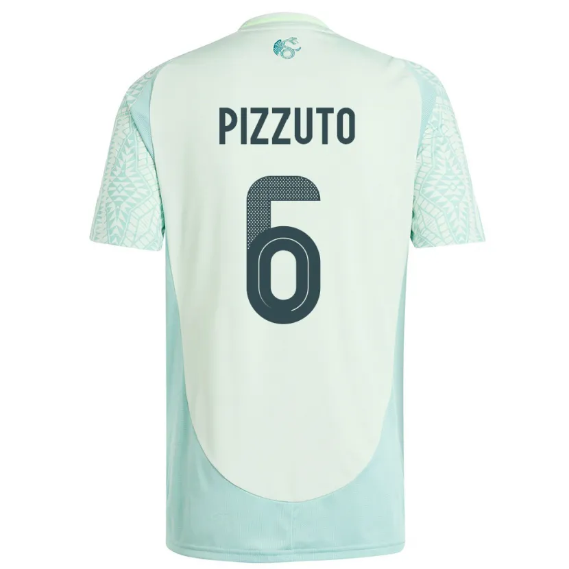 Danxen Kid Mexico Eugenio Pizzuto #6 Linen Green Away Jersey 24-26 T-Shirt