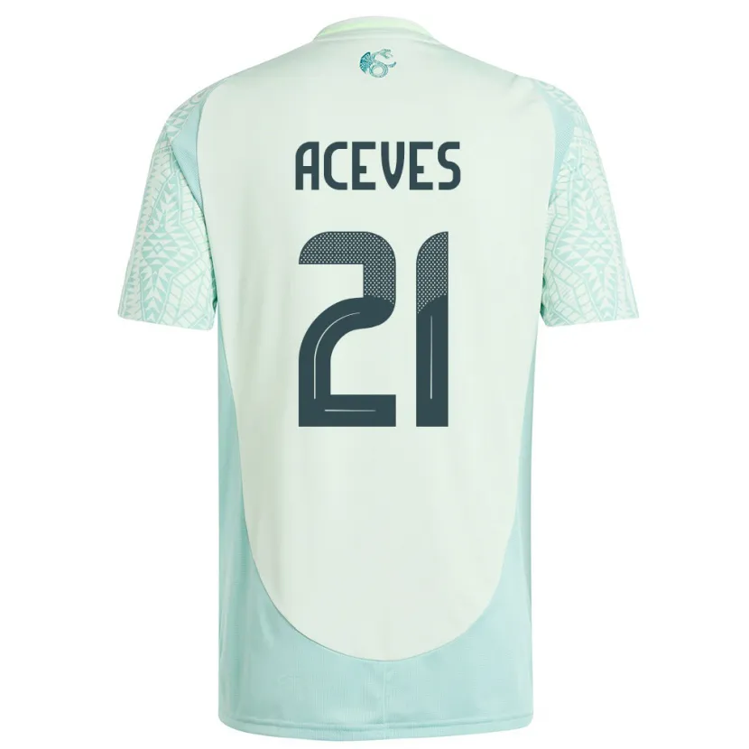 Danxen Kid Mexico Daniel Aceves #21 Linen Green Away Jersey 24-26 T-Shirt