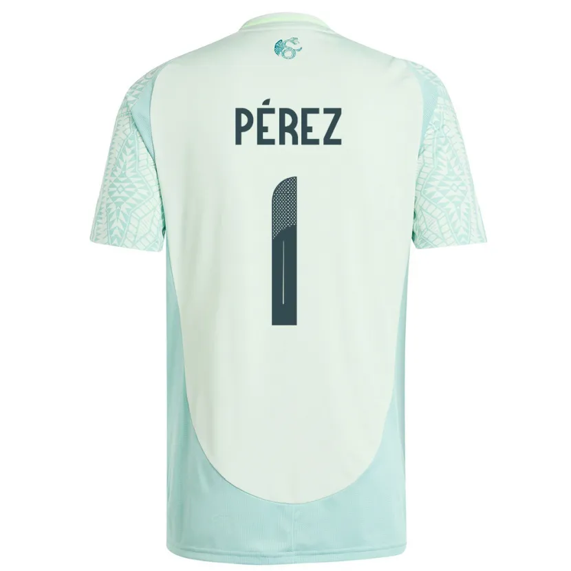 Danxen Kid Mexico Emiliano Perez #1 Linen Green Away Jersey 24-26 T-Shirt