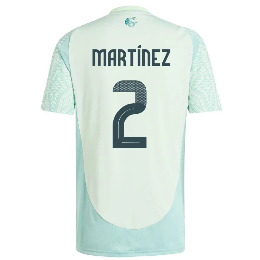 Danxen Kid Mexico Emilio Martinez #2 Linen Green Away Jersey 24-26 T-Shirt