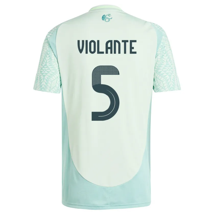 Danxen Kid Mexico Isaias Violante #5 Linen Green Away Jersey 24-26 T-Shirt