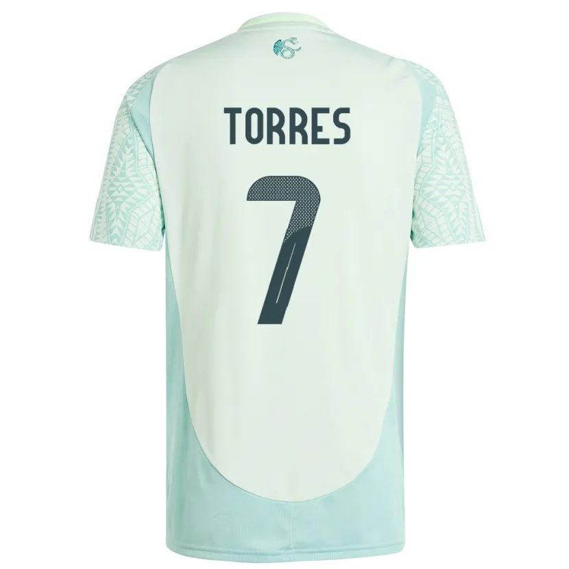 Danxen Kid Mexico Christian Torres #7 Linen Green Away Jersey 24-26 T-Shirt