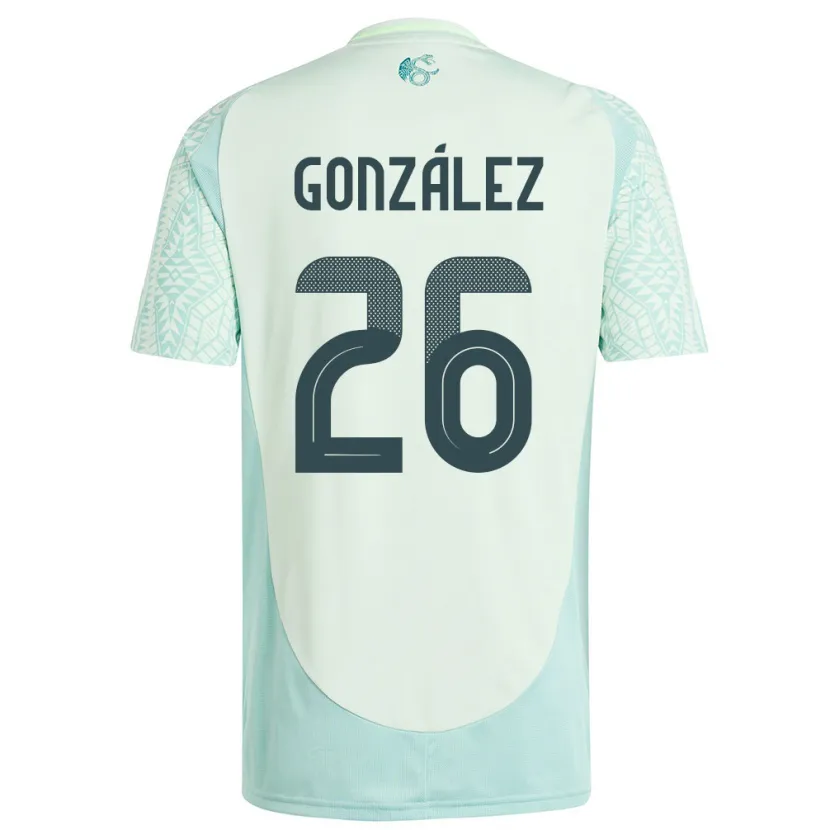 Danxen Kid Mexico Bryan Gonzalez #26 Linen Green Away Jersey 24-26 T-Shirt