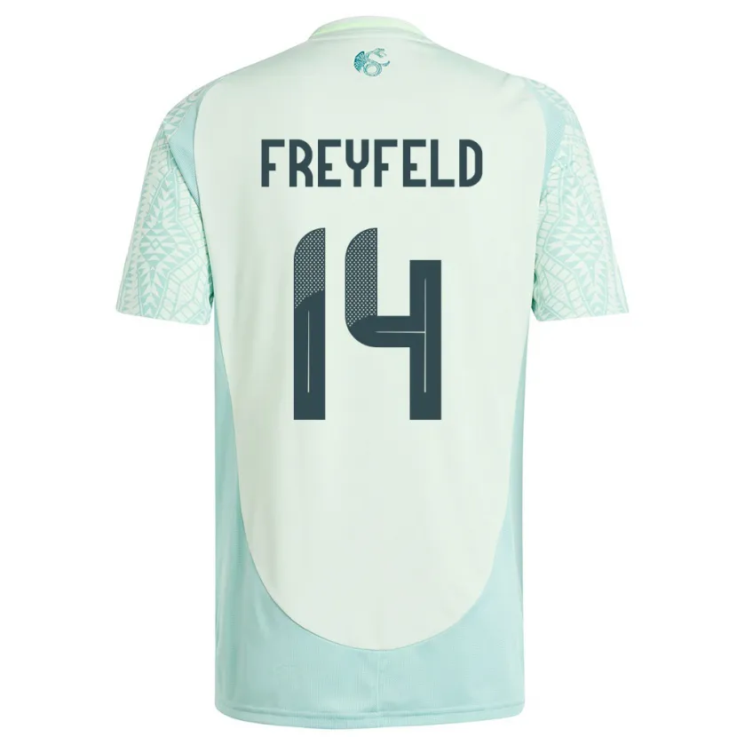 Danxen Kid Mexico Emiliano Freyfeld #14 Linen Green Away Jersey 24-26 T-Shirt