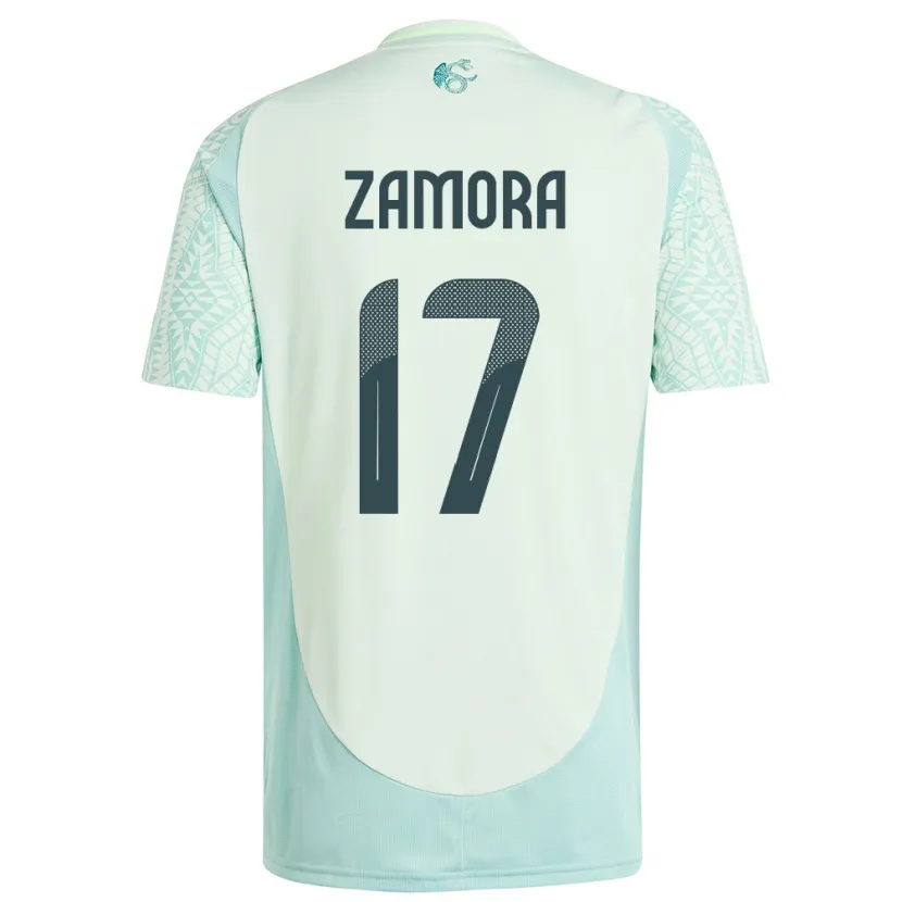 Danxen Kid Mexico Saul Zamora #17 Linen Green Away Jersey 24-26 T-Shirt