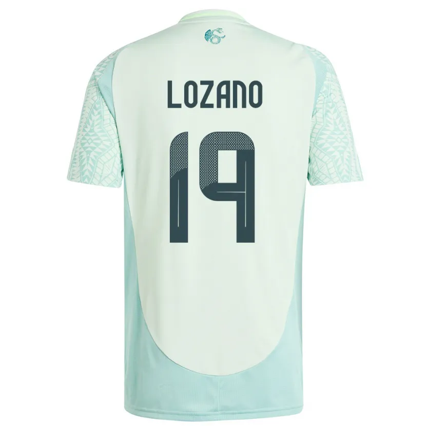 Danxen Kid Mexico Esteban Lozano #19 Linen Green Away Jersey 24-26 T-Shirt