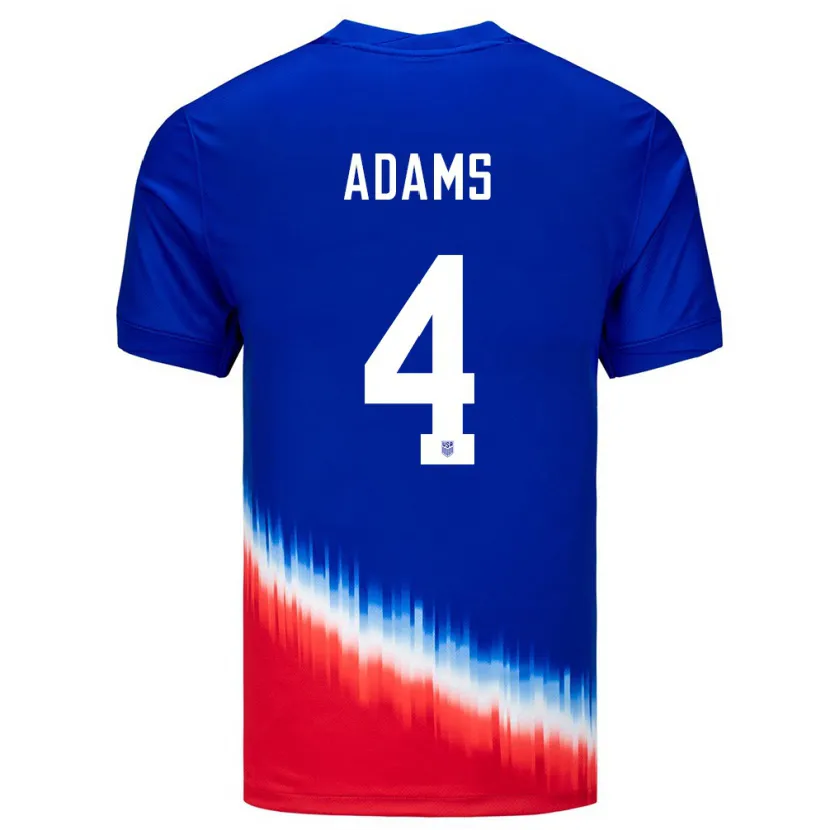 Danxen Kid United States Tyler Adams #4 Blue Away Jersey 24-26 T-Shirt