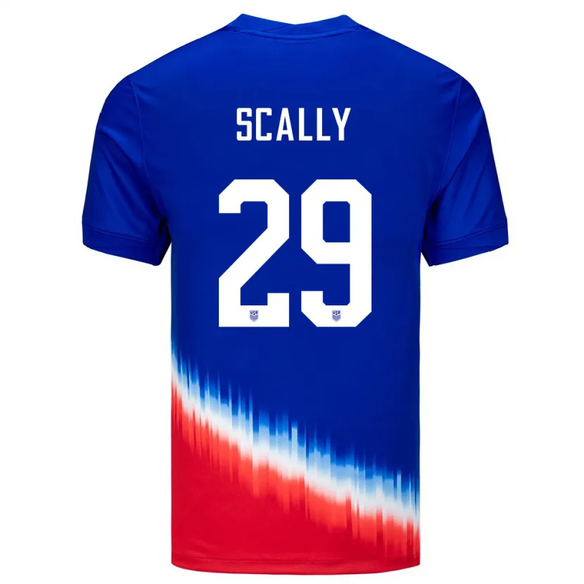 Danxen Kid United States Joseph Scally #29 Blue Away Jersey 24-26 T-Shirt