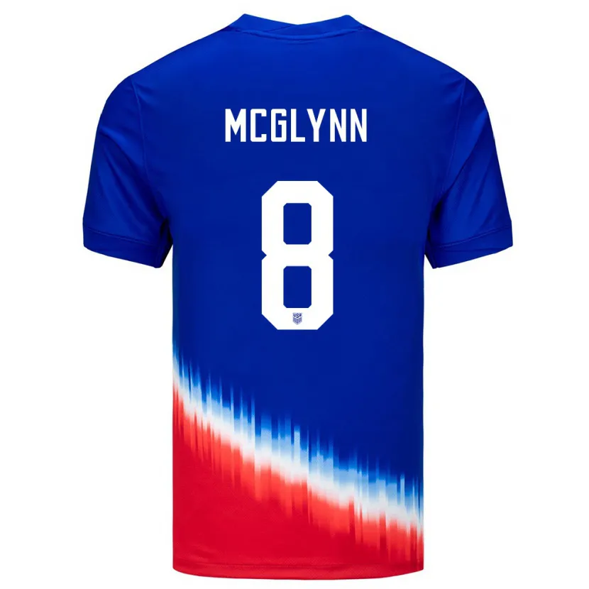 Danxen Kid United States Jack Mcglynn #8 Blue Away Jersey 24-26 T-Shirt