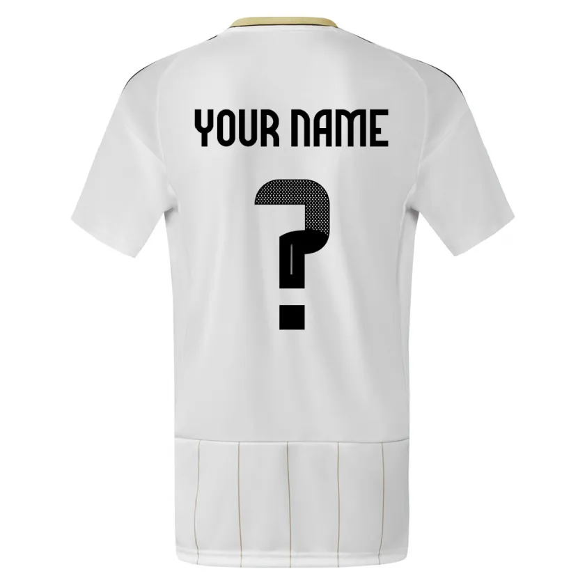 Danxen Kid Costa Rica Your Name #0 White Away Jersey 24-26 T-Shirt