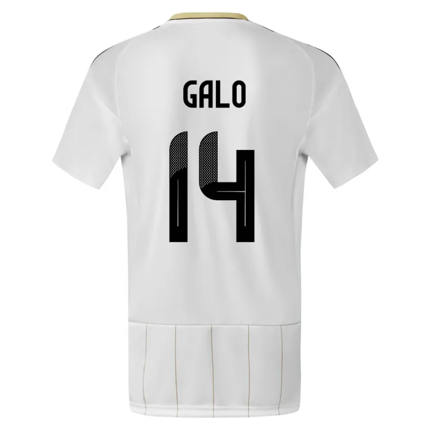 Danxen Kid Costa Rica Orlando Galo #14 White Away Jersey 24-26 T-Shirt