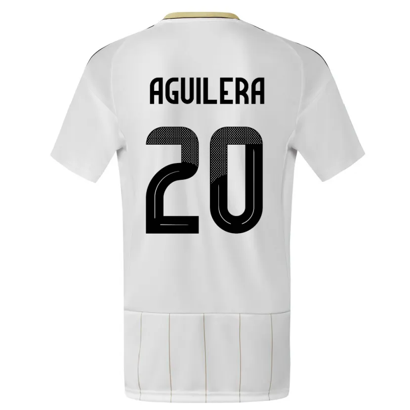 Danxen Kid Costa Rica Brandon Aguilera #20 White Away Jersey 24-26 T-Shirt