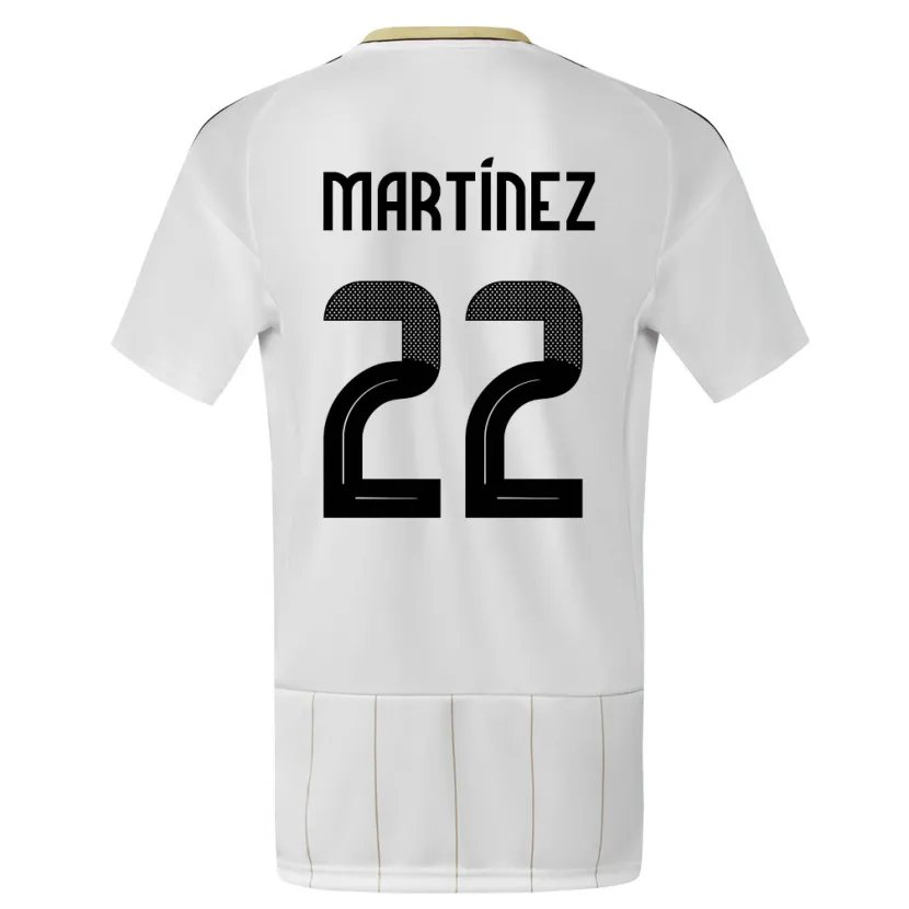 Danxen Kid Costa Rica Carlos Martinez #22 White Away Jersey 24-26 T-Shirt