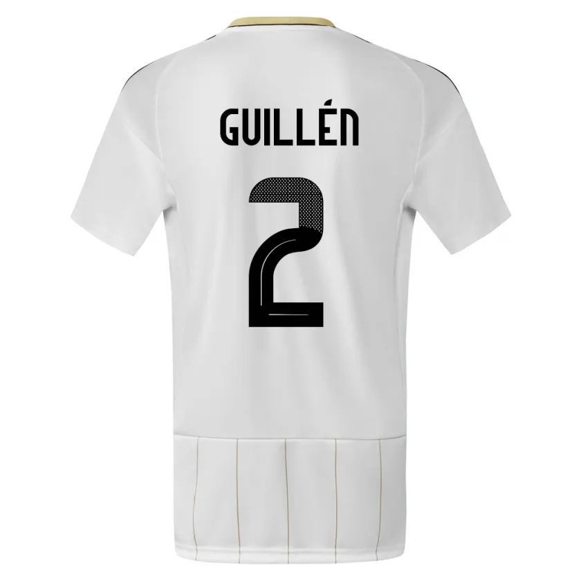 Danxen Kid Costa Rica Gabriela Guillen #2 White Away Jersey 24-26 T-Shirt