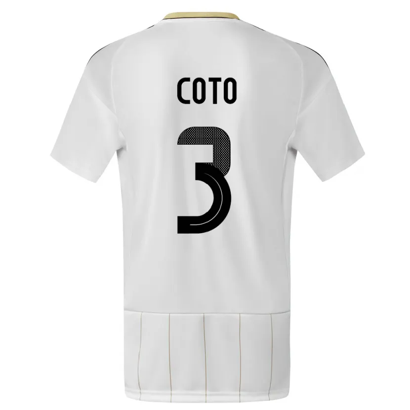 Danxen Kid Costa Rica Maria Coto #3 White Away Jersey 24-26 T-Shirt