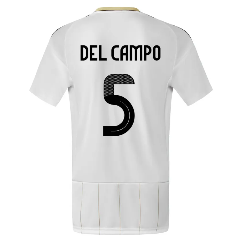 Danxen Kid Costa Rica Valeria Del Campo #5 White Away Jersey 24-26 T-Shirt