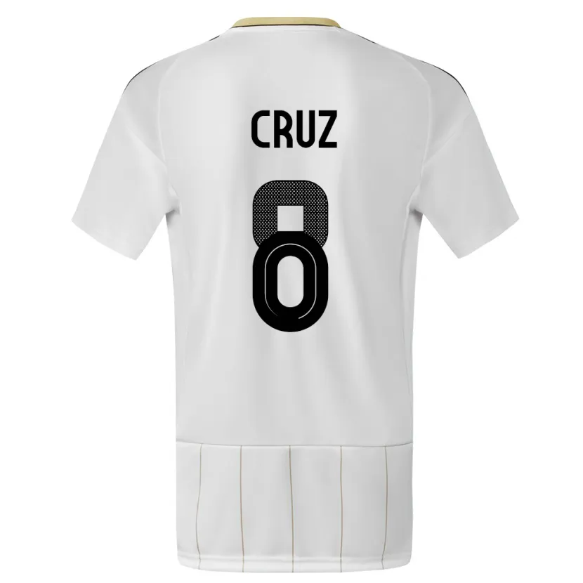 Danxen Kid Costa Rica Daniela Cruz #8 White Away Jersey 24-26 T-Shirt