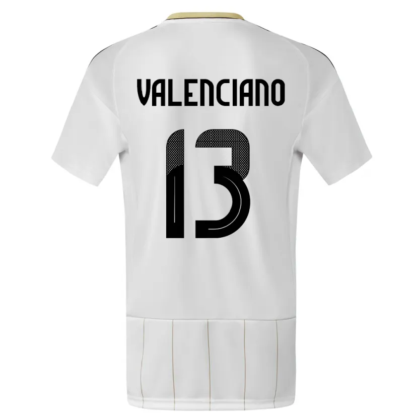 Danxen Kid Costa Rica Emilie Valenciano #13 White Away Jersey 24-26 T-Shirt