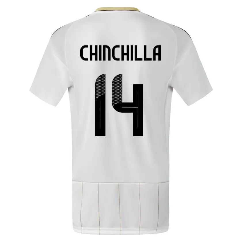 Danxen Kid Costa Rica Priscila Chinchilla #14 White Away Jersey 24-26 T-Shirt